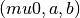 (mu0, a, b)