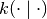 k(\cdot \mid \cdot)