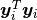 \bm{y}_i^T \bm{y}_i