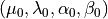 (\mu_0, \lambda_0, \alpha_0, \beta_0)