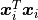 \bm{x}_i^T \bm{x}_i