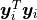 \bm{y}_i^T \bm{y}_i