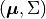 (\bm{\mu}, \Sigma)